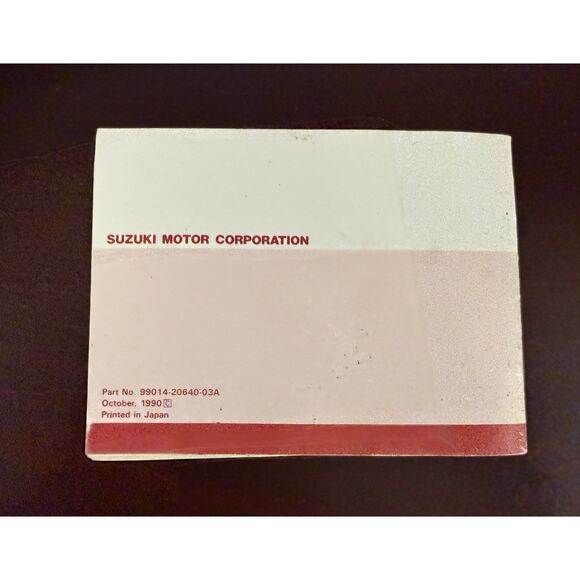 SUZUKI Tips And Practice Guide 99014-20640-03A Manual Booklet OEM 1990 Vintage - Picture 3 of 3